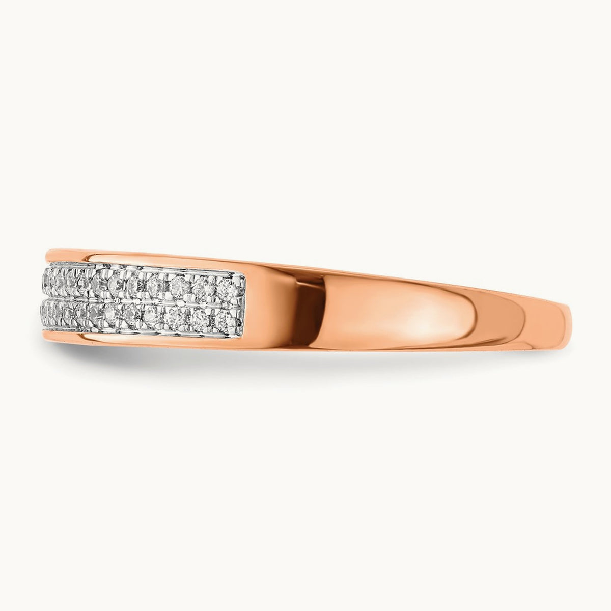 2-row Diamond Band, 14K