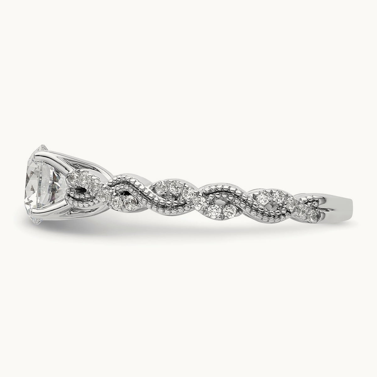 Semi-Mount Engagement Ring, 0.20 ct tw Lab-Grown Diamond