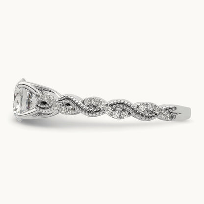Semi-Mount Engagement Ring, 0.20 ct tw Lab-Grown Diamond