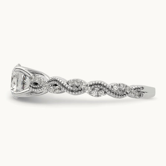 Semi-Mount Engagement Ring, 0.20 ct tw Lab-Grown Diamond