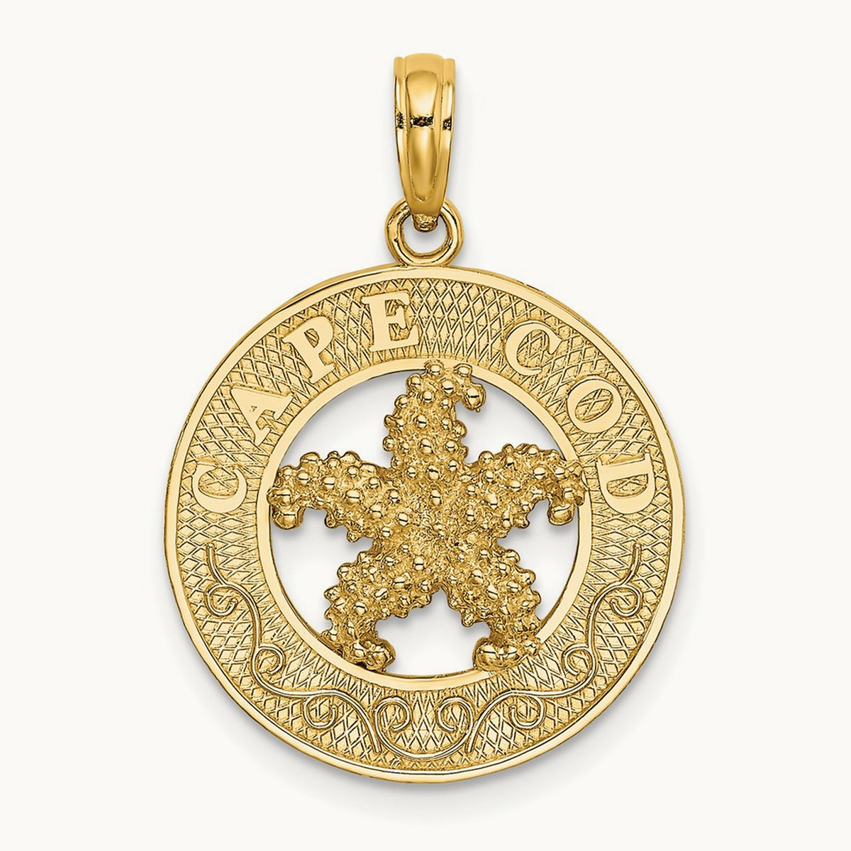 CAPE COD Starfish Charm, 14K