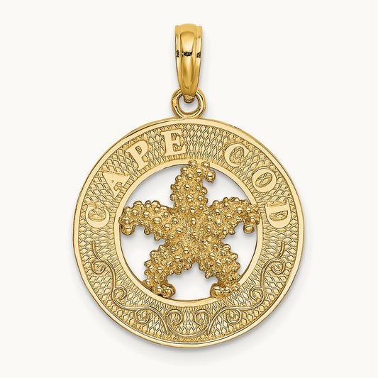 CAPE COD Starfish Charm, 14K