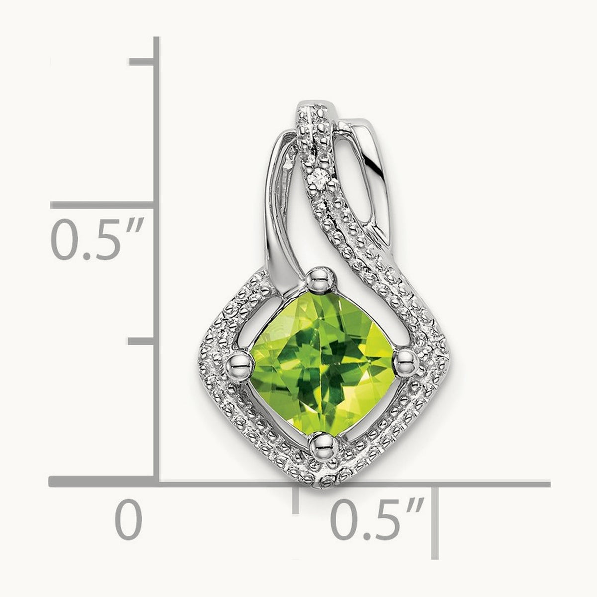 Peridot and Diamond Pendant — photo set