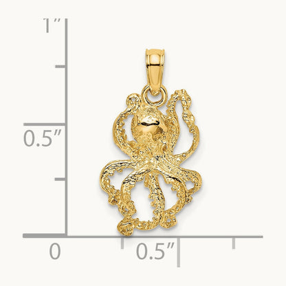 Textured Octopus Charm — photo set