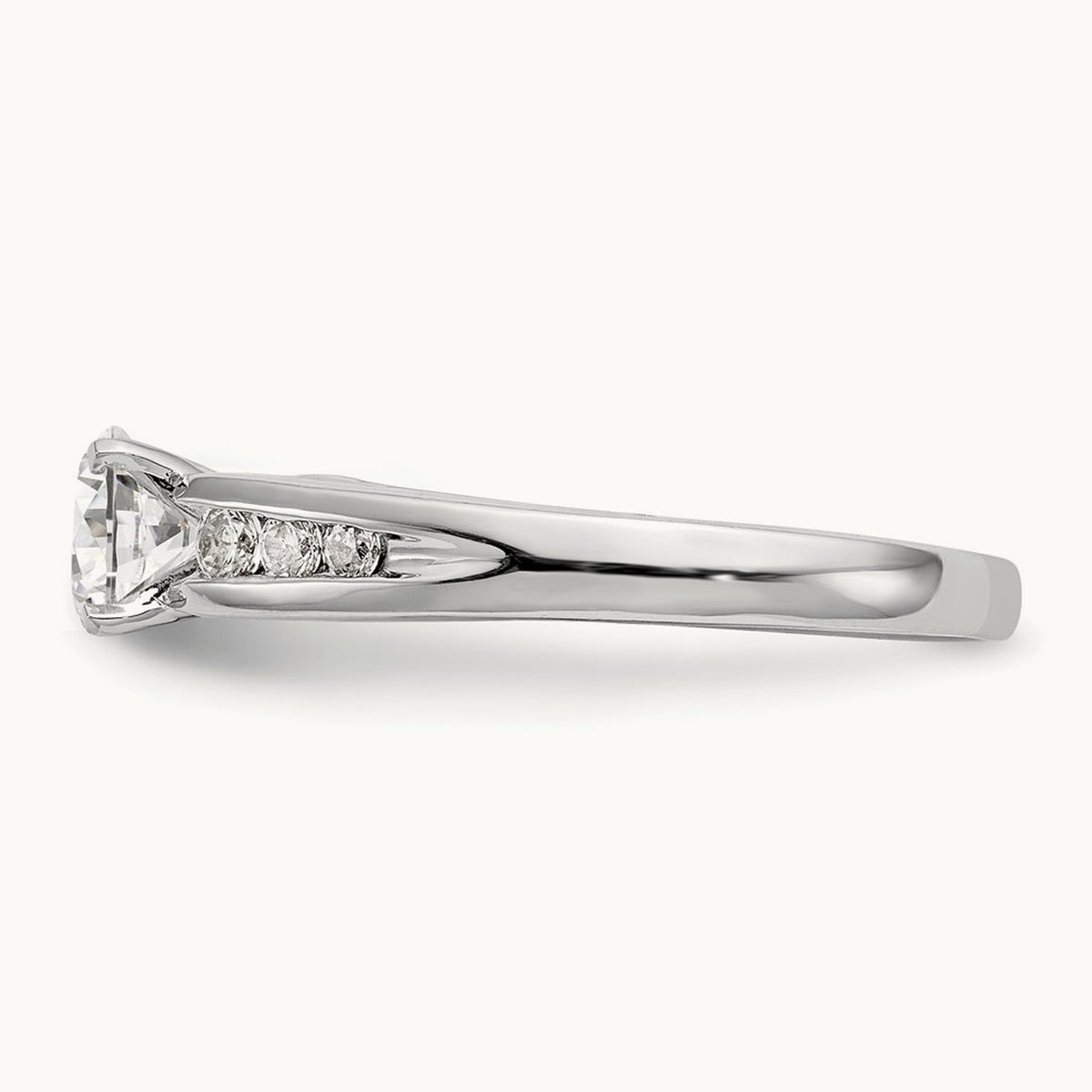 Peg Set Semi-Mount Engagement Ring, 0.15 ct tw
