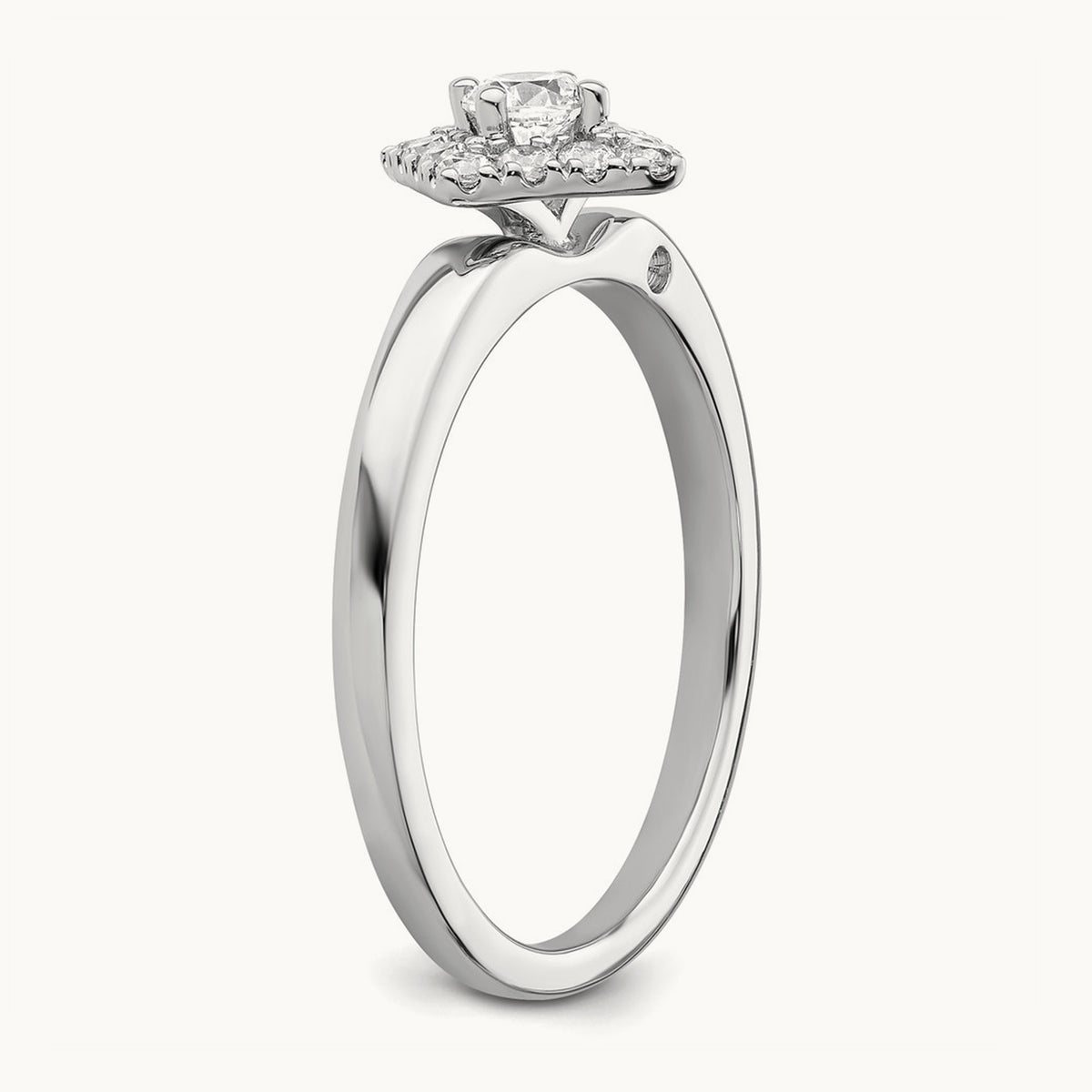 Halo Engagement Ring, 0.25 ct tw Lab-Grown Diamond