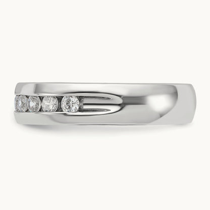 9 Stone Men's Ring, 0.50 ct tw Lab-Grown Diamond