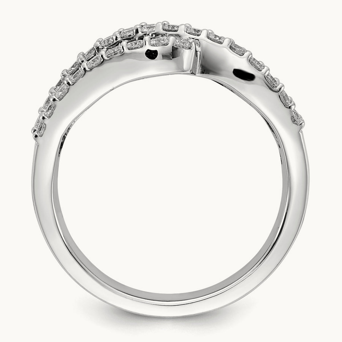 Ruby Diamond Ring, 14K White Gold