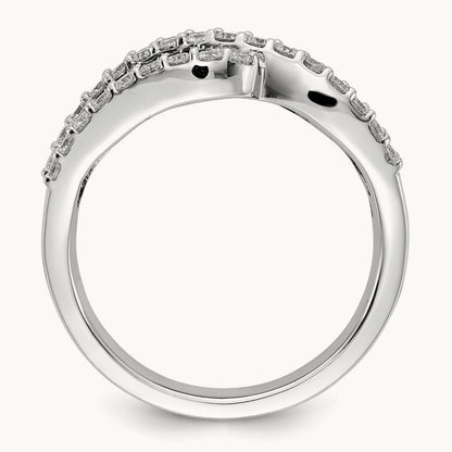 Ruby Diamond Ring, 14K White Gold