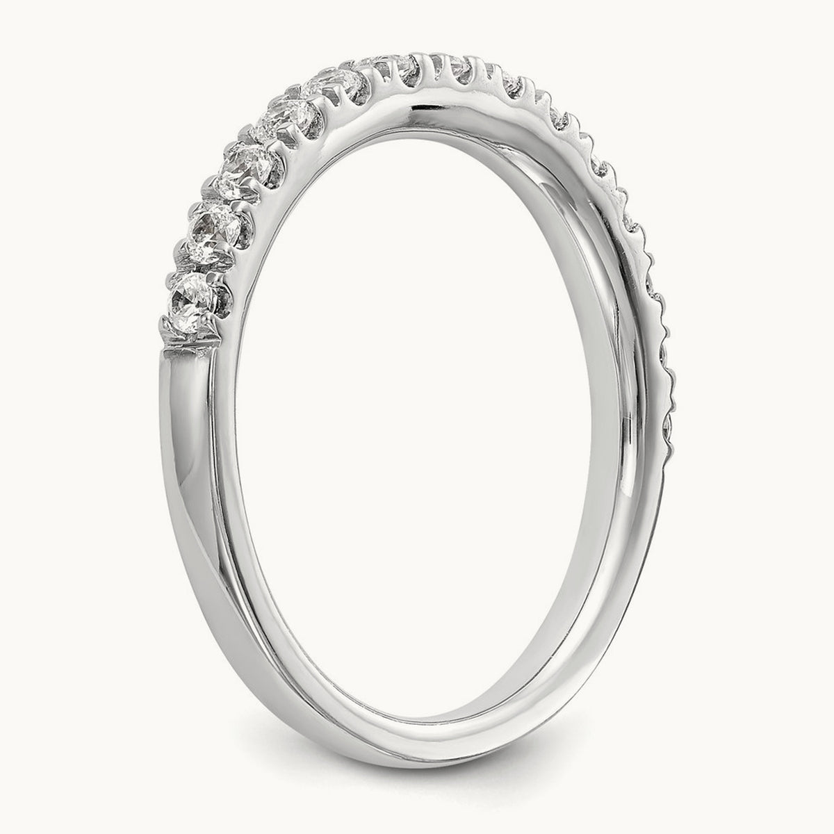 Diamond Wedding Band, 14K White Gold
