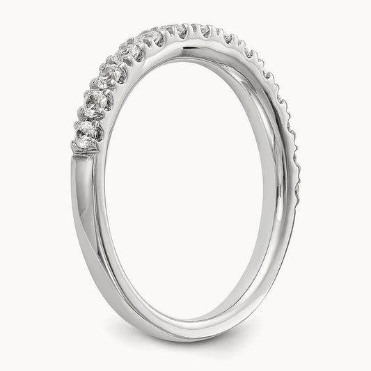 Diamond Wedding Band, 14K White Gold