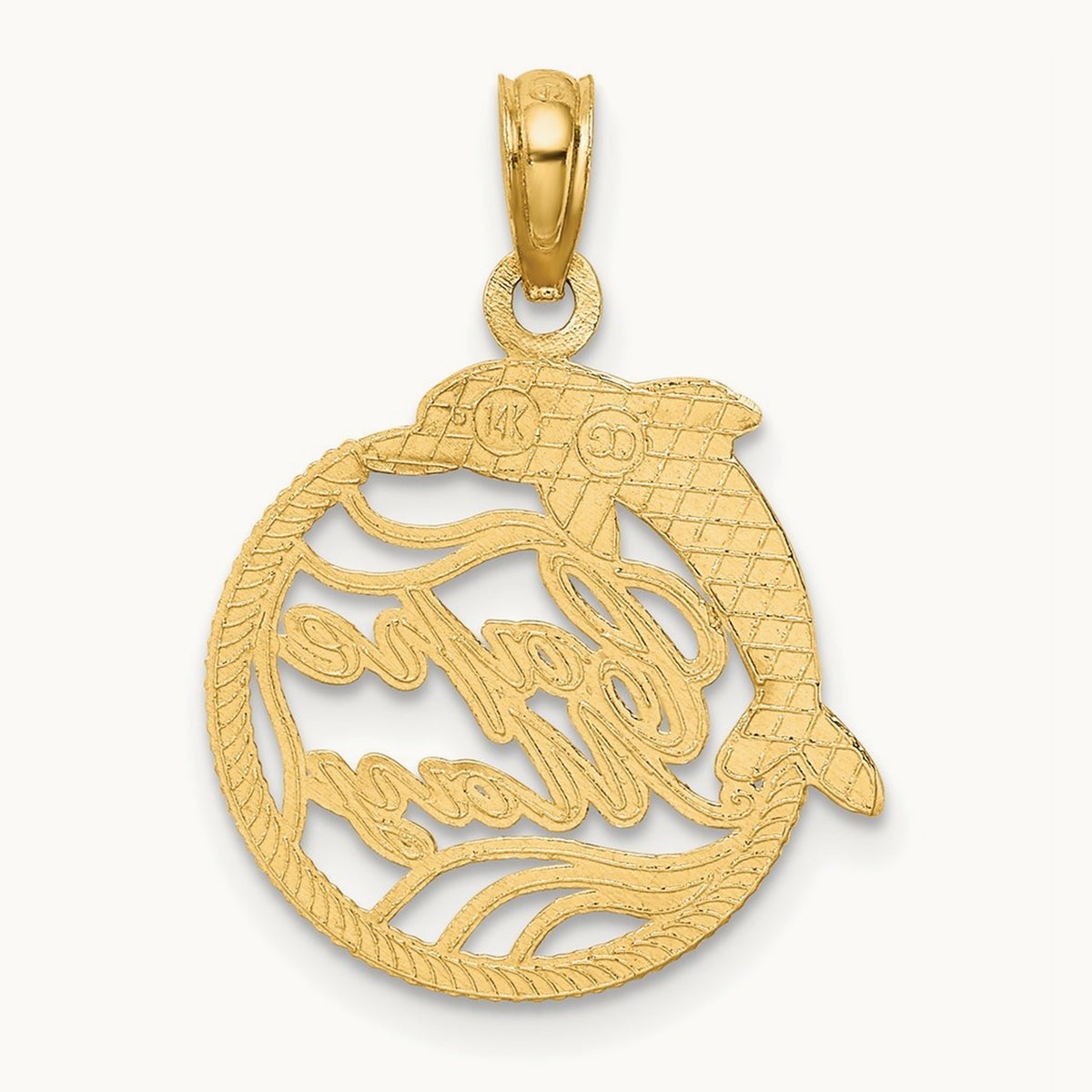 CAPE MAY w/ Dolphin Charm, 14K