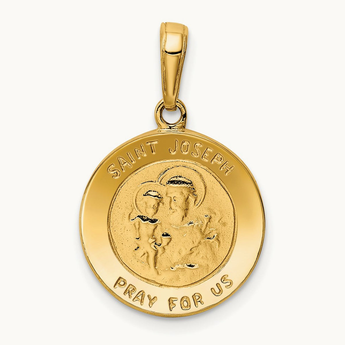 Saint Joseph Medal Charm, 14K