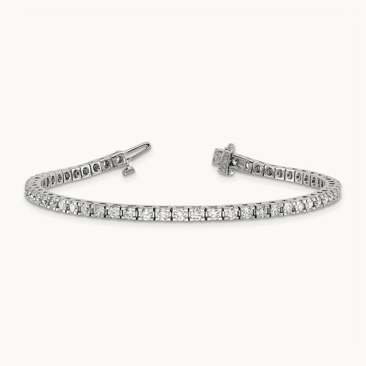 Round Tennis Bracelet, 3.00 ct tw Lab-Grown Diamond