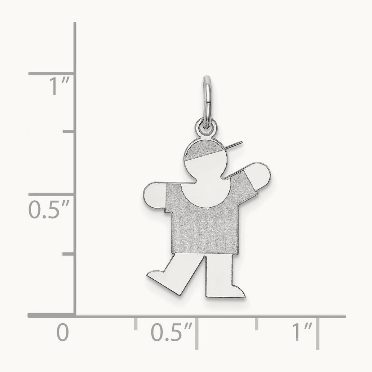 Kid Charm — 14K White Gold