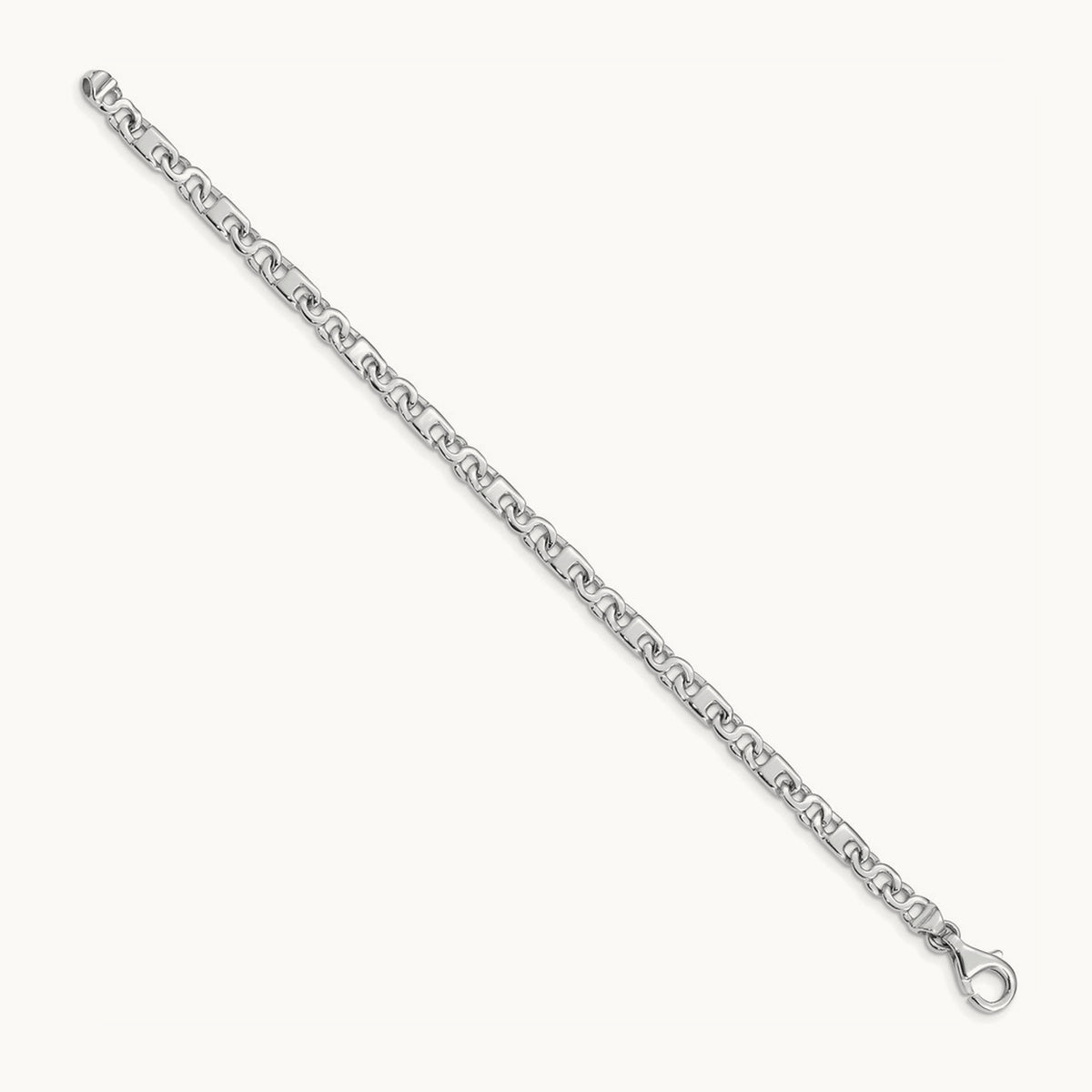 Hand Polished Fancy Link Bracelet — 7 inch