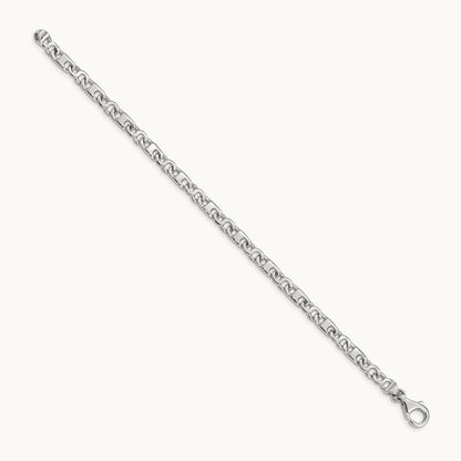 Hand Polished Fancy Link Bracelet — 7 inch