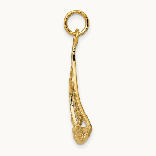Sailboat Charm, 14K