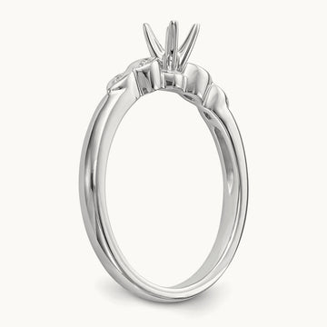 Peg Set Semi-Mount Engagement Ring, 0.05 ct tw
