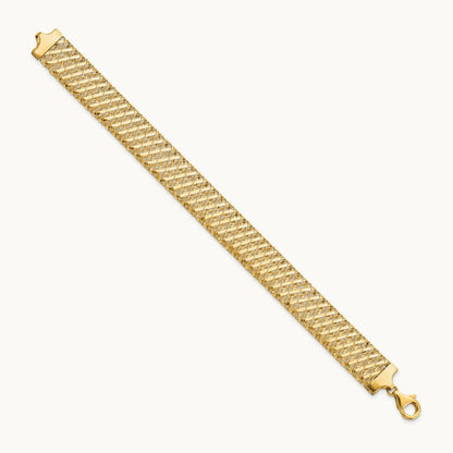 Fancy Stretch Bracelet, 14K — Leslie's