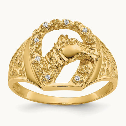 AA Diamond men's ring, 14K