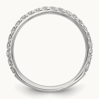 Diamond Wedding Band, 14K White Gold