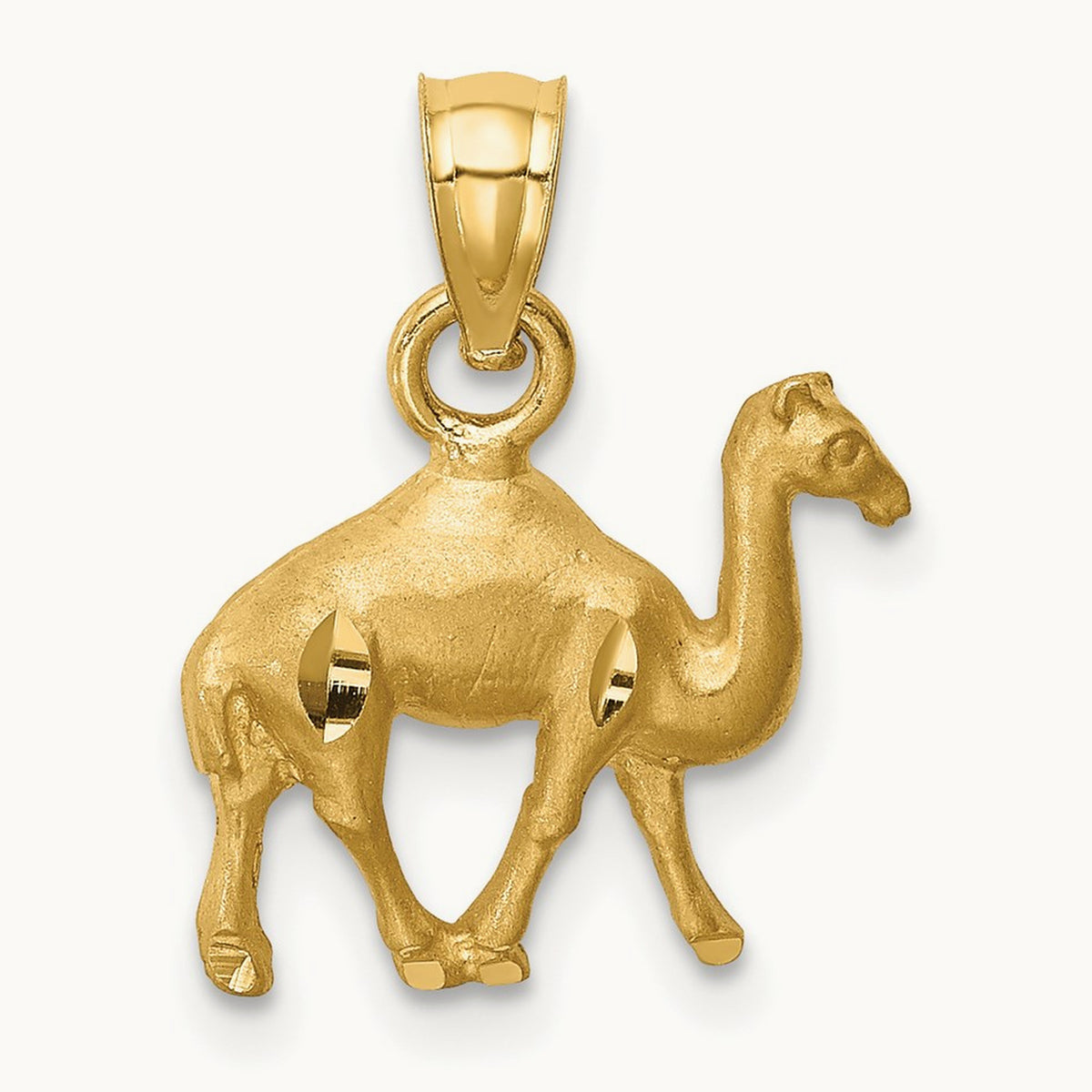 D/C Camel Pendant, 14K