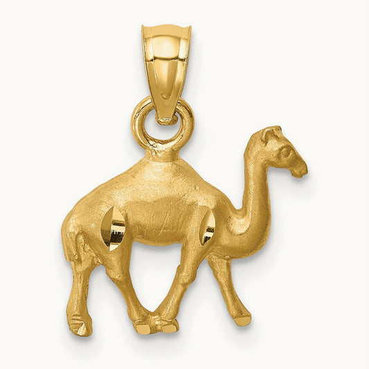 D/C Camel Pendant, 14K