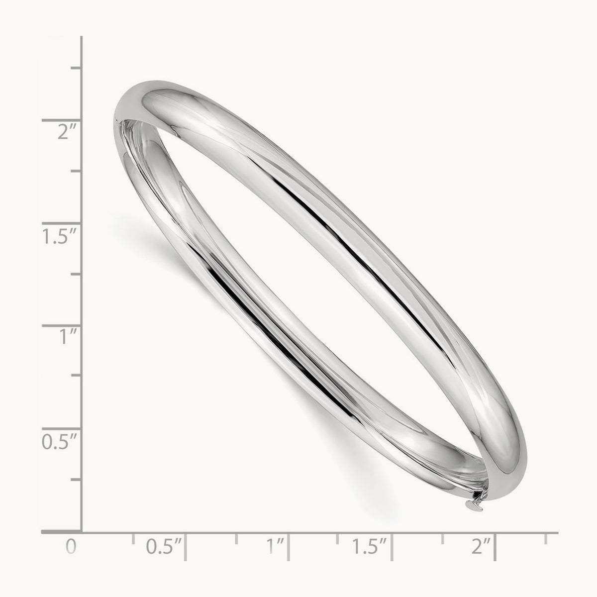 High Polished Hinged Bangle — 6.00mm