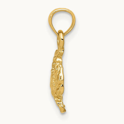 Crab Pendant, 14K