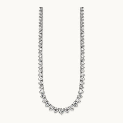 Graduated Tennis Necklace, 26.75 ct tw Lab-Grown Diamond