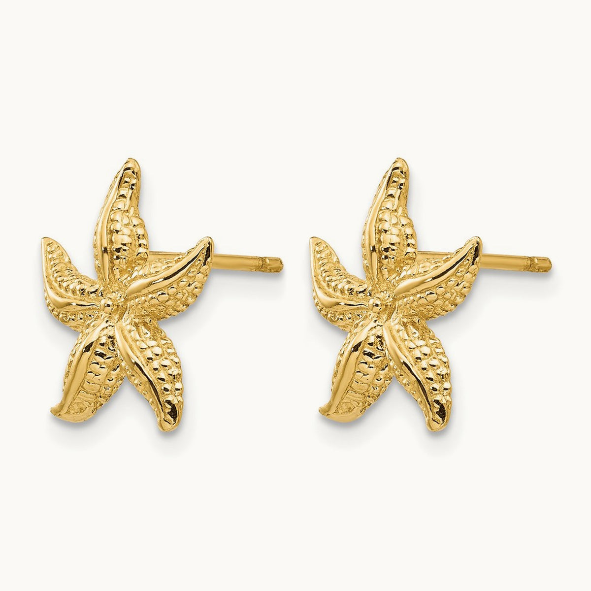 Starfish Earrings — 14K Yellow Gold