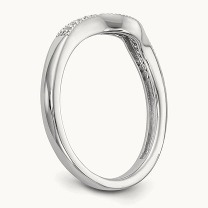 Diamond Wedding Band, 14K White Gold