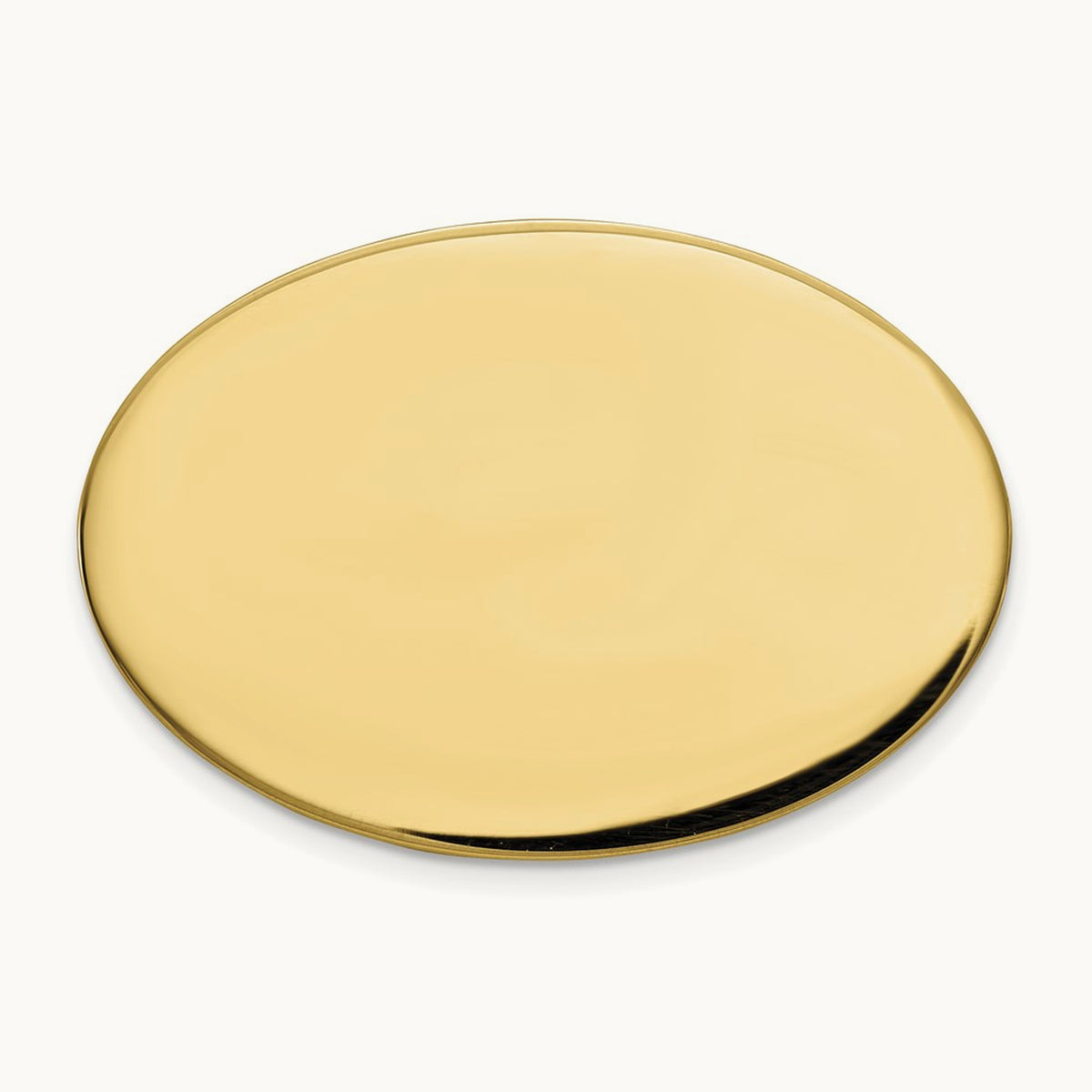 Men's Oval Tie Tac — 14K Yellow Gold