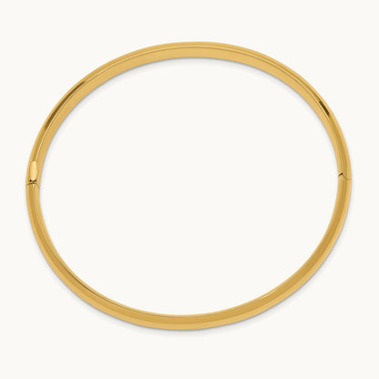 4/16 High Polished Hinged Bangle Bracelet, 14K
