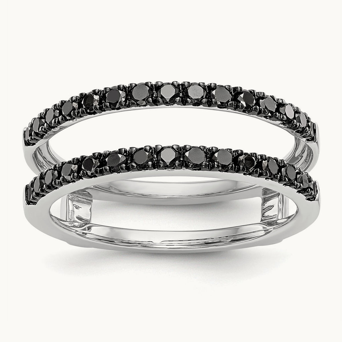 Black Diamond Guard, 14K White Gold