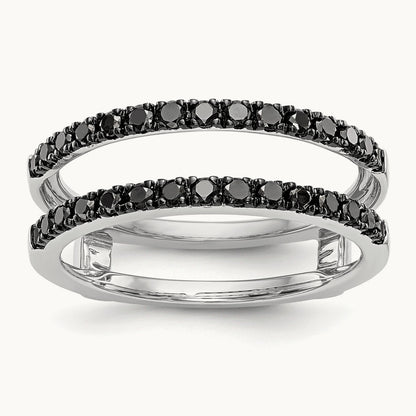 Black Diamond Guard, 14K White Gold