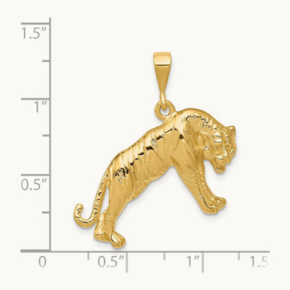 Tiger Charm, 14K