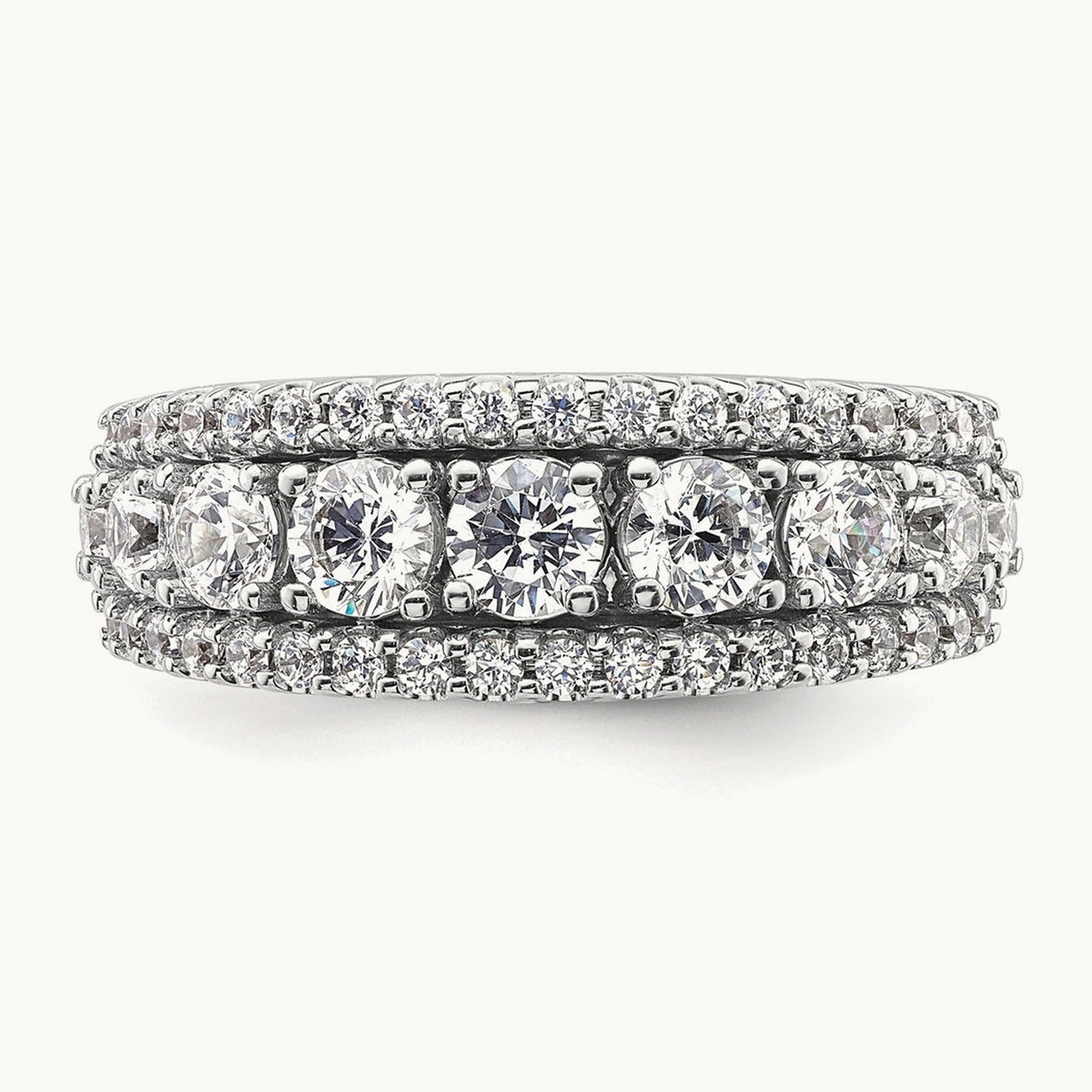 Fashion Band, 1.50 ct tw Lab-Grown Diamond — 14K White Gold