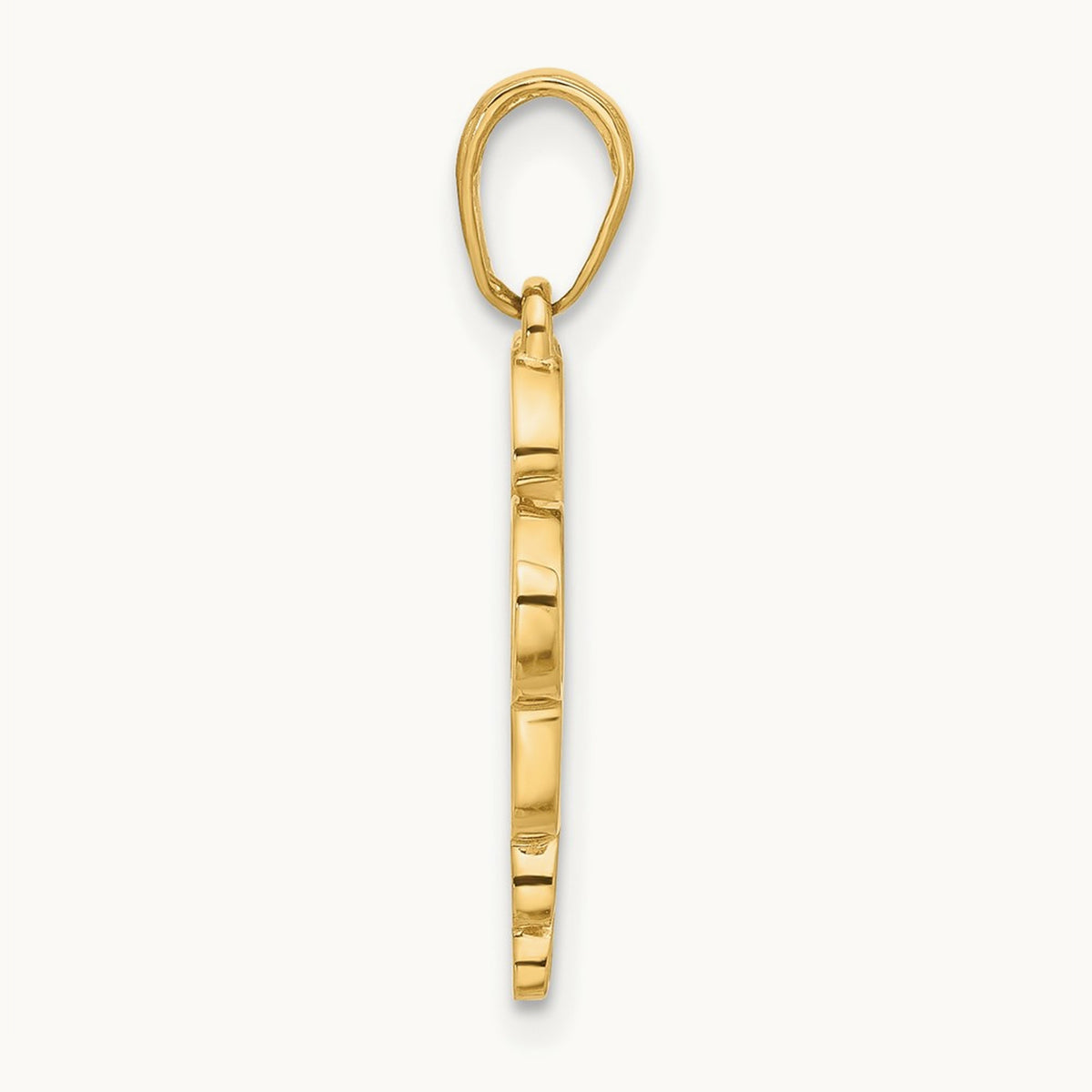 D/C Heart It's A Girl Pendant, 14K with White Rhodium