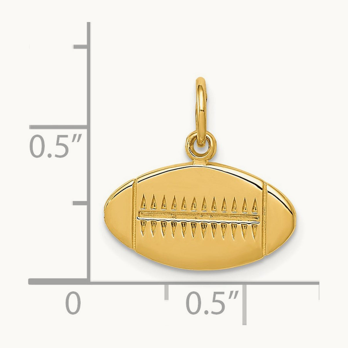 Football Charm, 14K