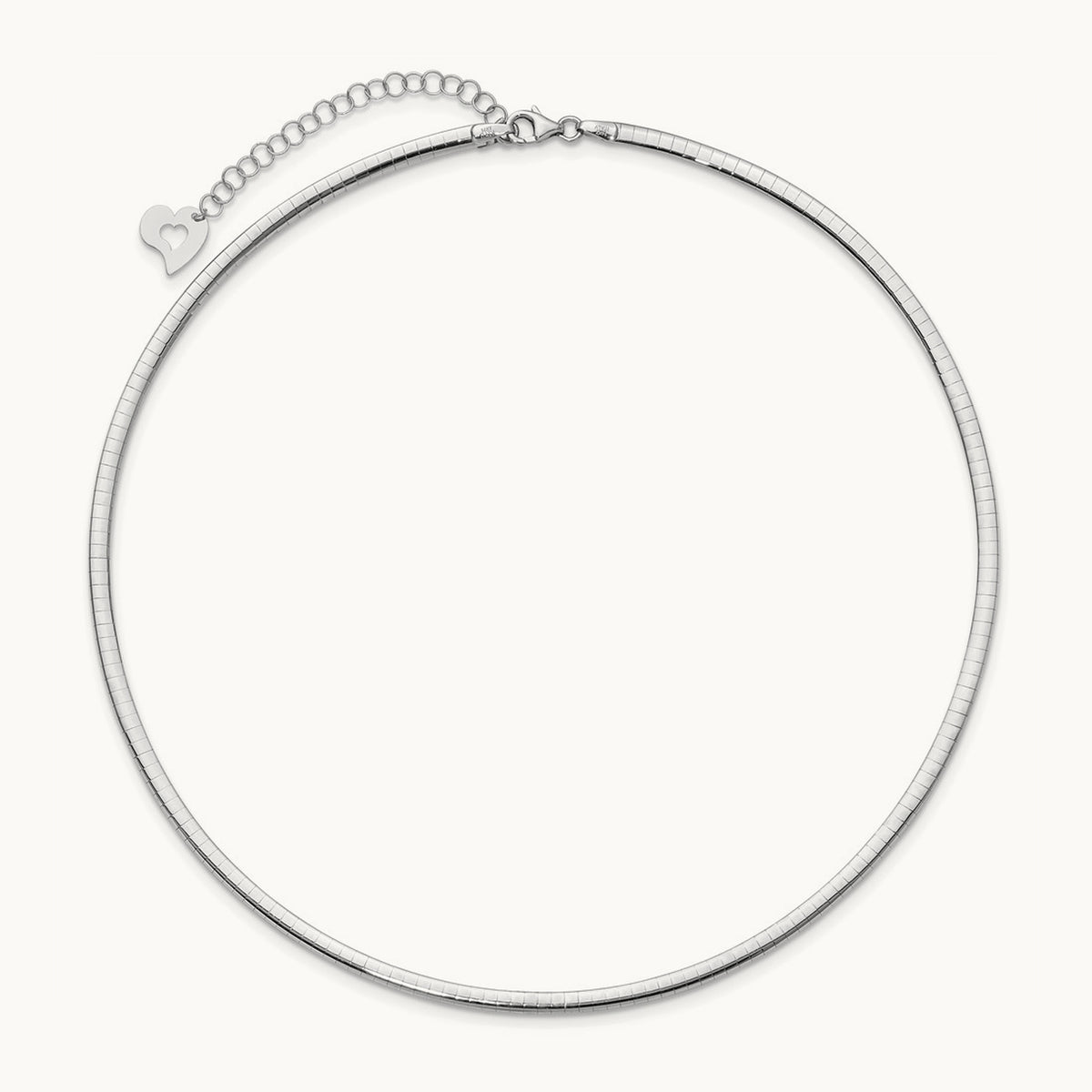 Lt Reversible Omega with extender Necklace — 16mm, 3mm