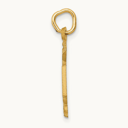 RN Nurse Charm — 14K Yellow Gold, 25mm