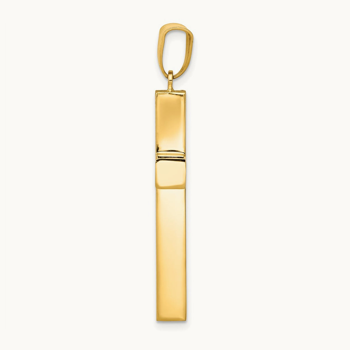Hollow Cross Pendant, 14K