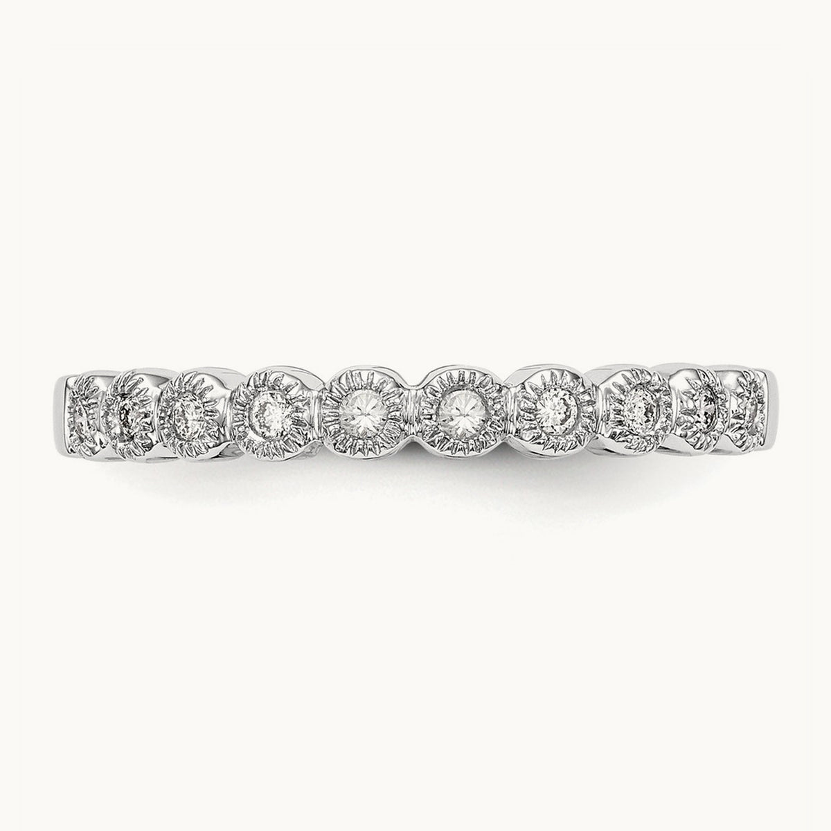 Diamond Band, 14K White Gold