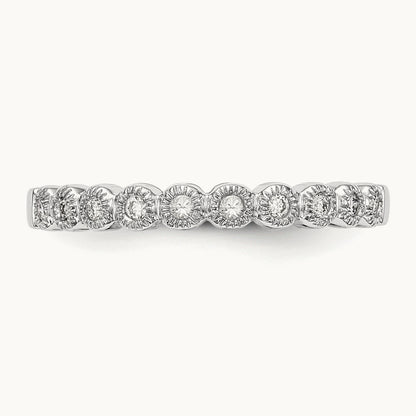 Diamond Band, 14K White Gold