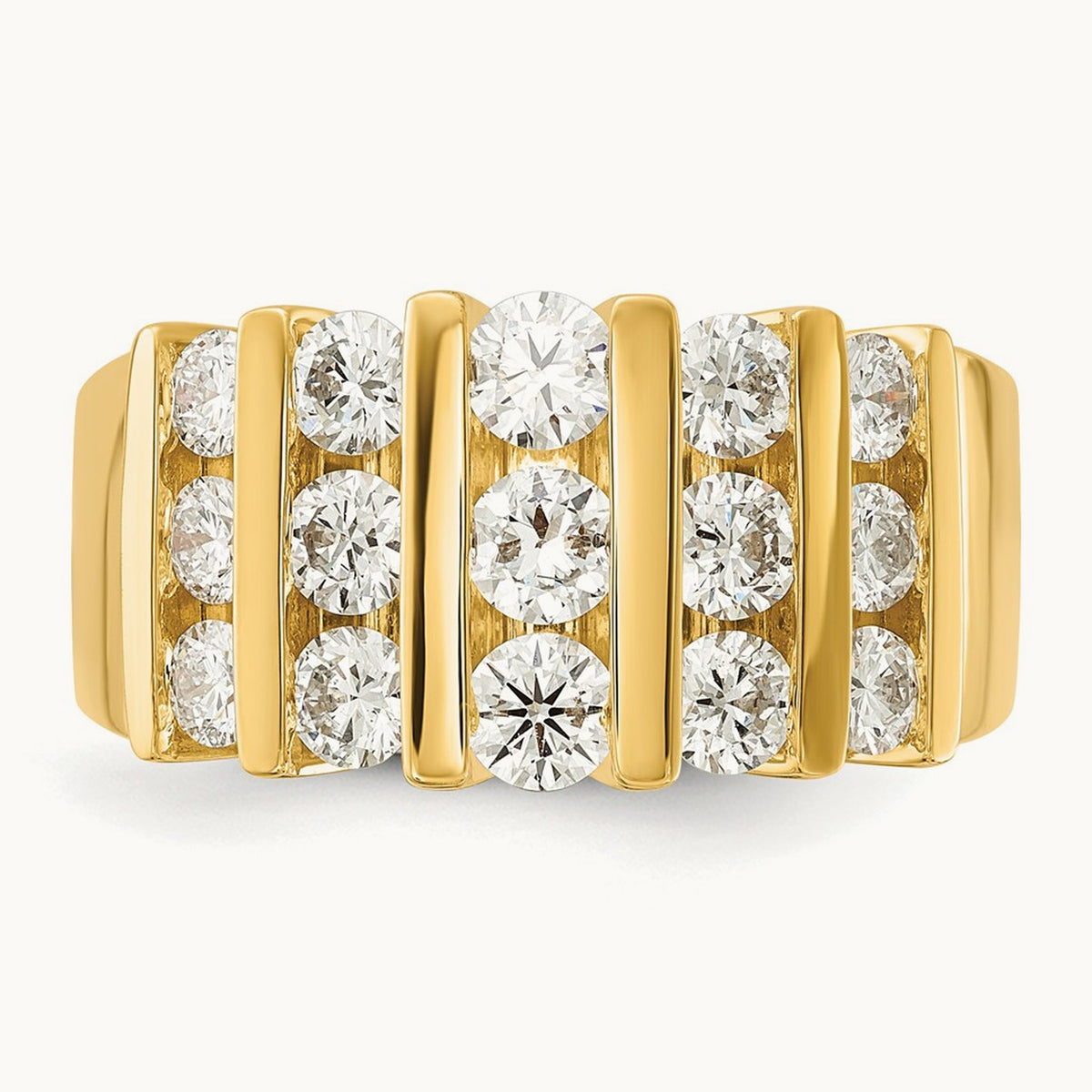 Fashion Band, 1.00-3.00 ct tw Lab-Grown Diamond — 1 1/2 ct, 14K Yellow Gold