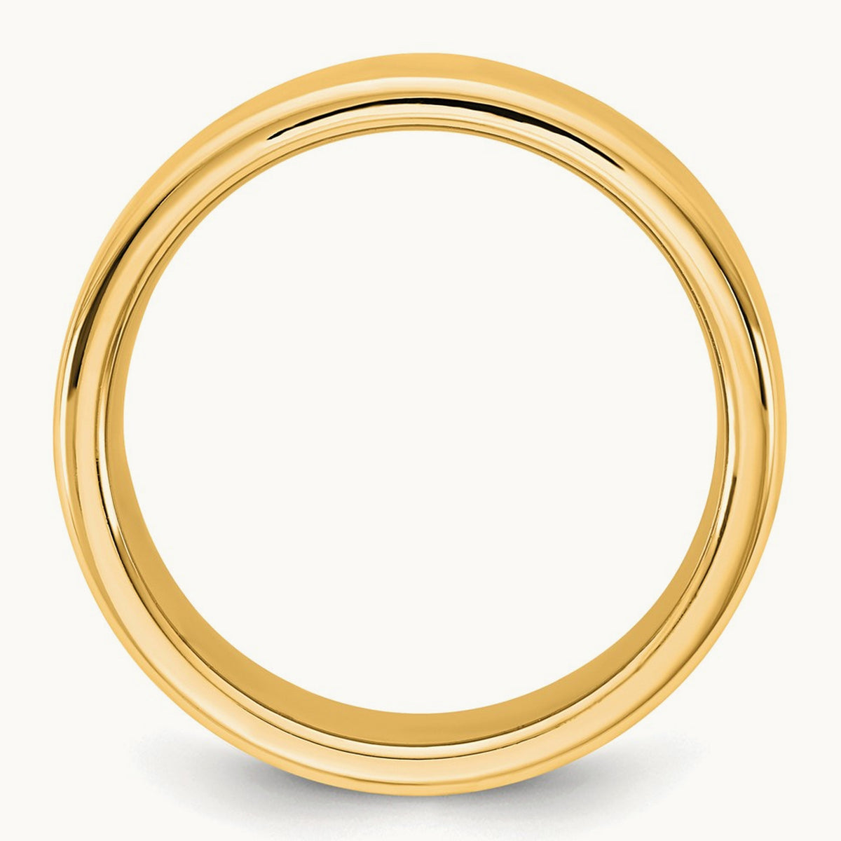 European Comfort Fit Band — 14K Yellow Gold, 8mm