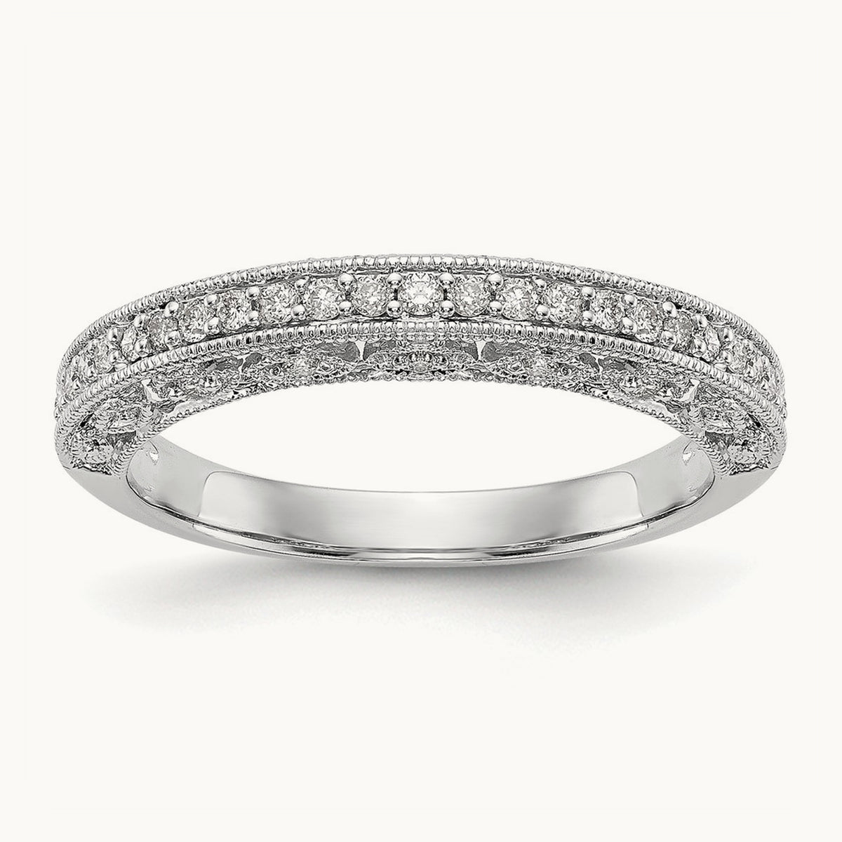 Diamond Band, 14K White Gold