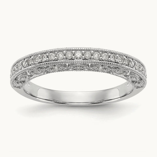 Diamond Band, 14K White Gold